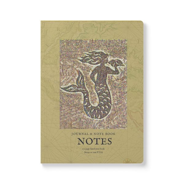 Lined Journal - Old World Mermaid Softcover