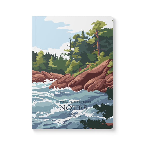 Journal Mountain River Rapids Softcover