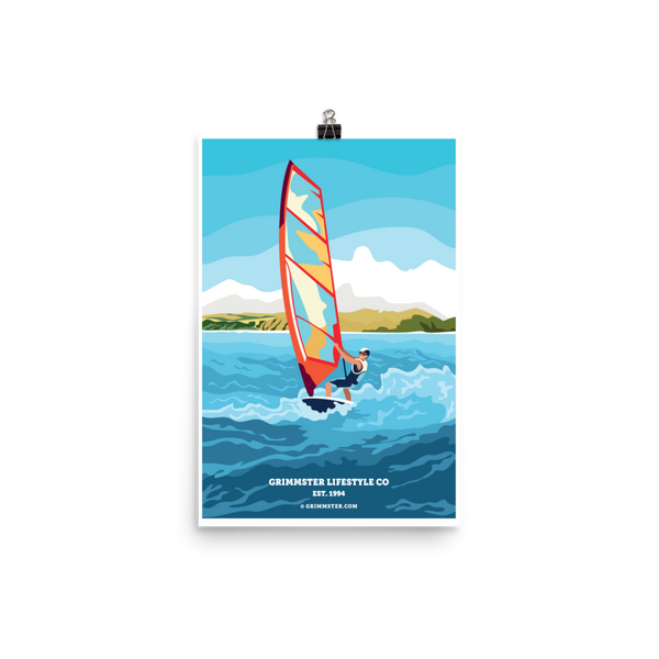 Grimmster Lifestyle Co. WindSurfer Poster