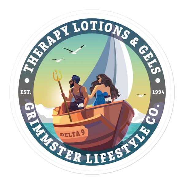 Mermaid & Neptune High Seas Lotions Sticker 5.5 - GRIMMSTER 